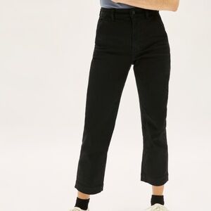Everlane The Straight Leg Crop Black